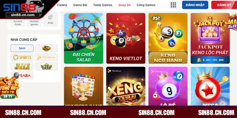 Trải nghiệm một vài loại hình nổi bật tại lô đề online SIN88 